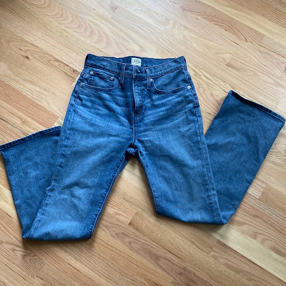 J. Crew Jeans curvy full length Demi Boot 29P